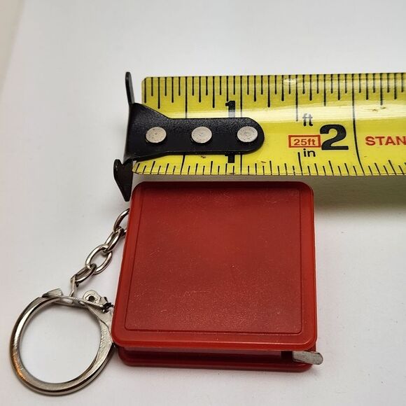 5 for $10 Tape measure key chain purse clip mini tape measure red - Picture 4 of 5